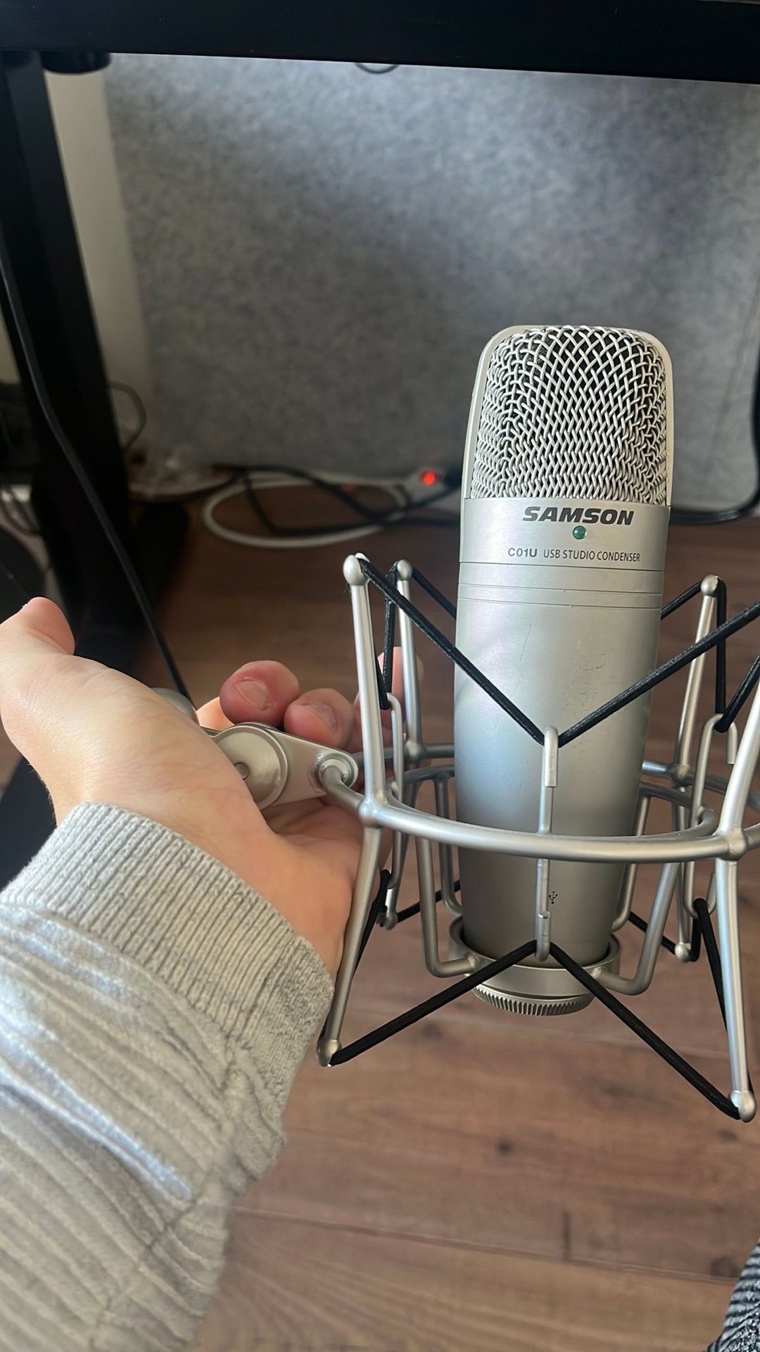 Samson C01U USB condenser microfoon met schokdemper, Muziek en Instrumenten, Ophalen of Verzenden, Gebruikt, Studiomicrofoon