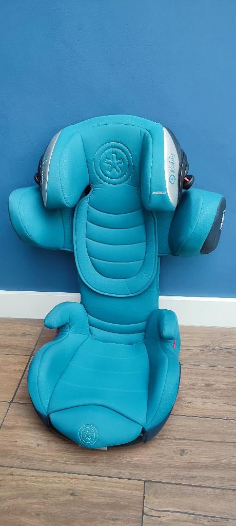 Kiddy Cruiserfix Autostoel, groep 2/3, donker groen, Kinderen en Baby's, Autostoeltjes, Autogordel of Isofix, 15 t/m 36 kg, Verstelbare rugleuning