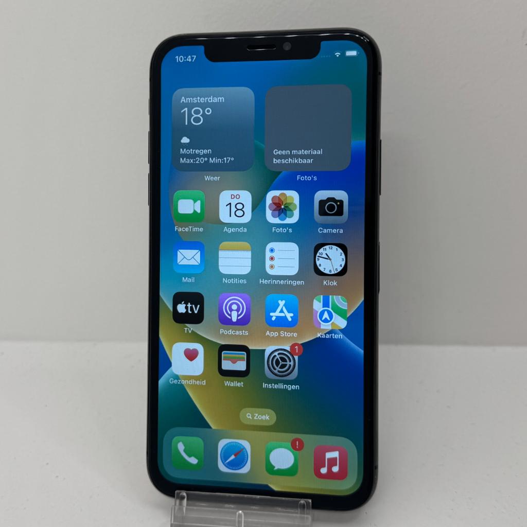 iPhone X 64GB Space Gray | iOS 16.7.10 | Met garantie, Telecommunicatie, Mobiele telefoons | Apple iPhone, Gebruikt, Toulonselaan 72