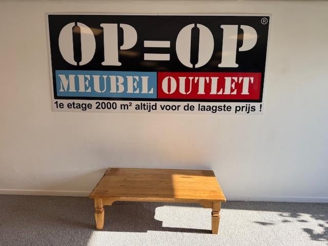 salontafel landelijk massief eiken copy antiek, Huis en Inrichting, Ophalen, Gebruikt, 100 tot 150 cm, Eikenhout