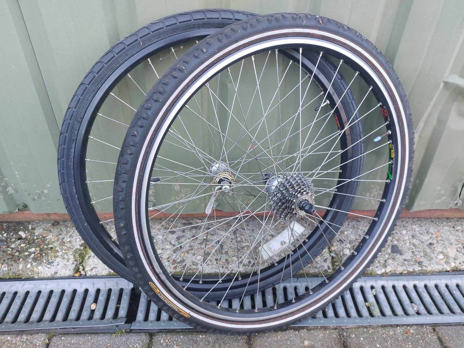2 sets nette 26" vintage atb wielen met Alesa velgen, Ophalen of Verzenden, Gebruikt, Mountainbike, Wiel