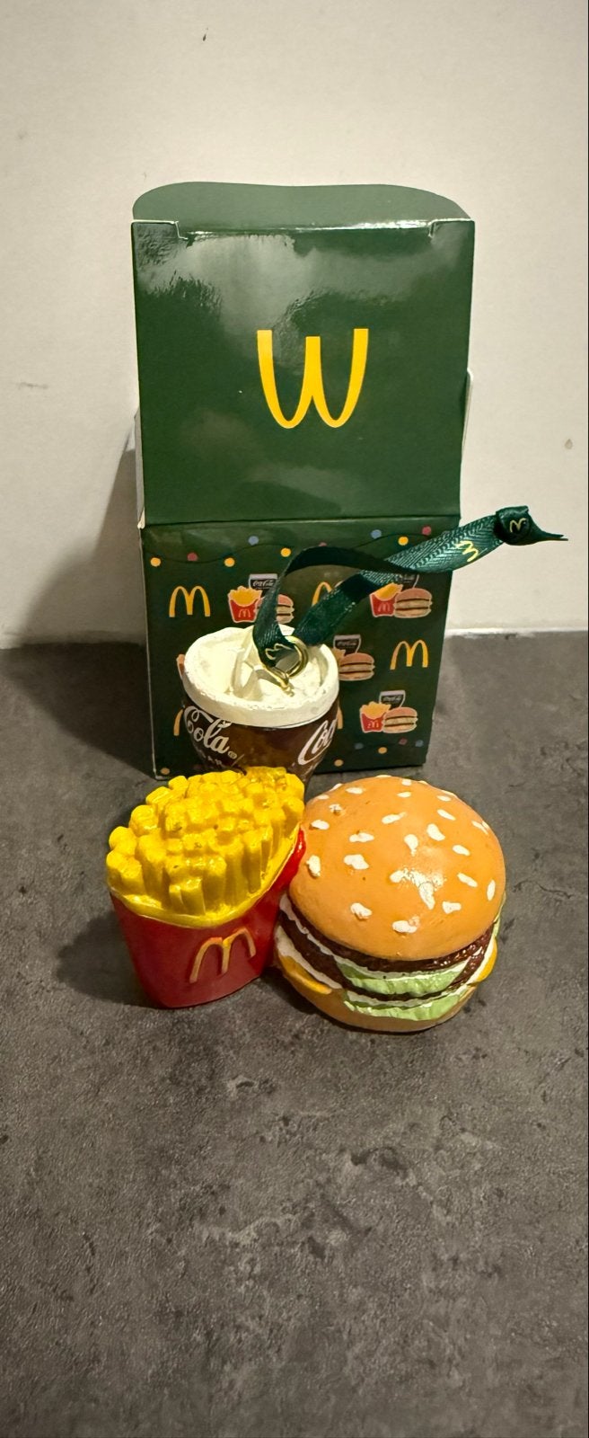 McDonald's Kerstornamenten: Burger, Friet, Cola, Ophalen of Verzenden, Nieuw, Overige typen