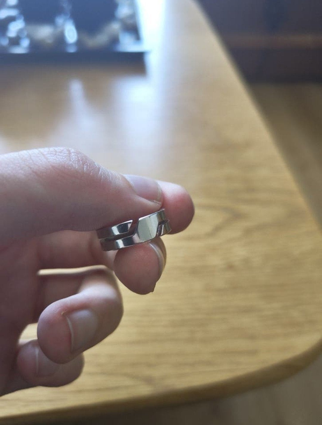 RVS ring maat 7, Sieraden, Tassen en Uiterlijk, Ringen, Ophalen, IJzer of Staal, Nieuw, Dame of Heer