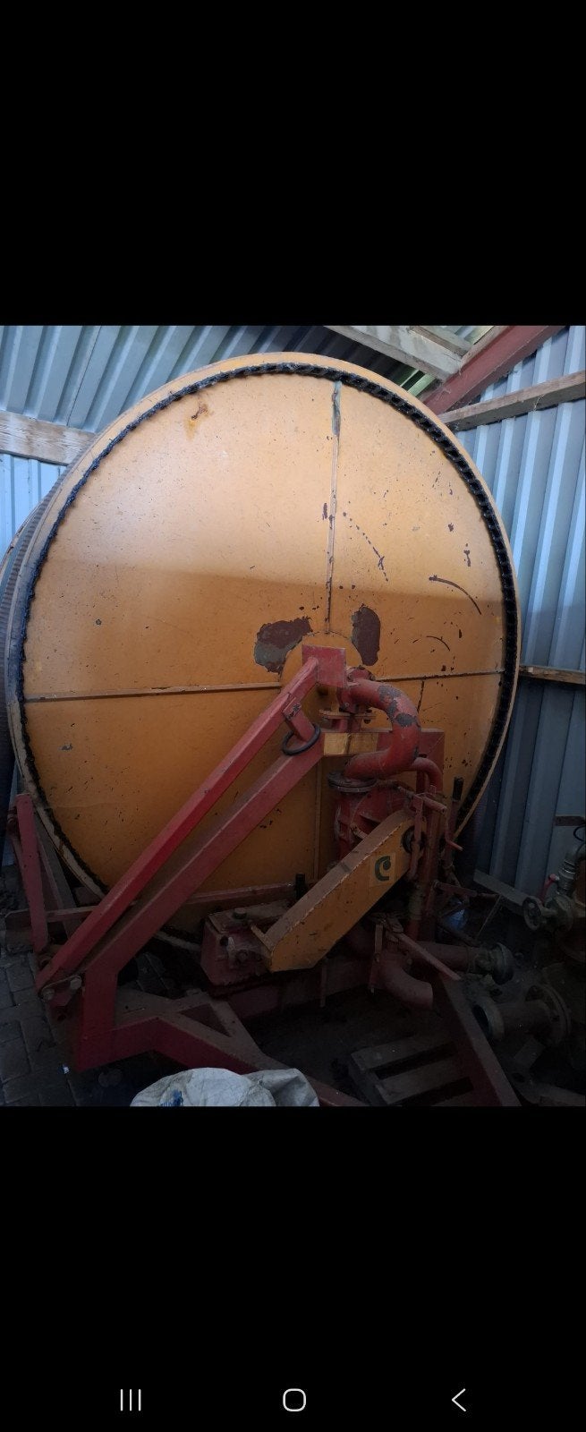 Cebeco Beregeningshaspel met spuitkanon en toebehoren, Ophalen, Akkerbouw, Beregening en Drainage