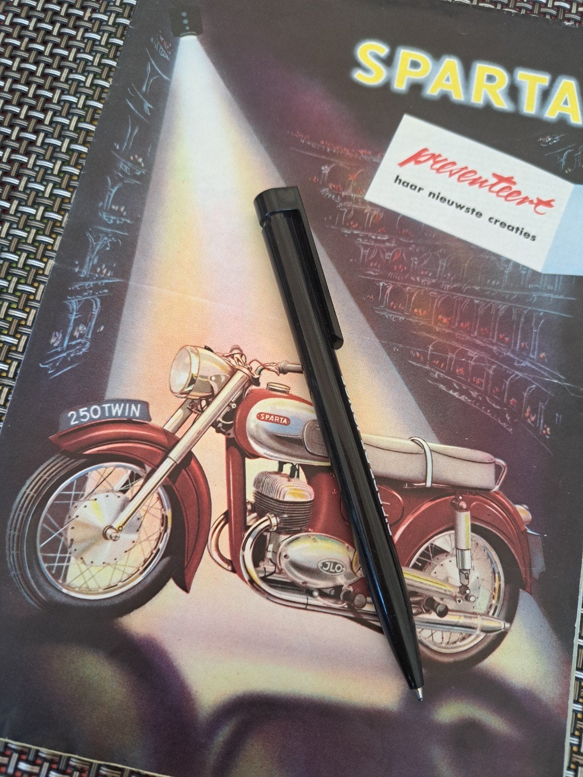 " SPARTA " 250cc J.L.O. Folder '50er.Jrn., Ophalen of Verzenden, Overige merken