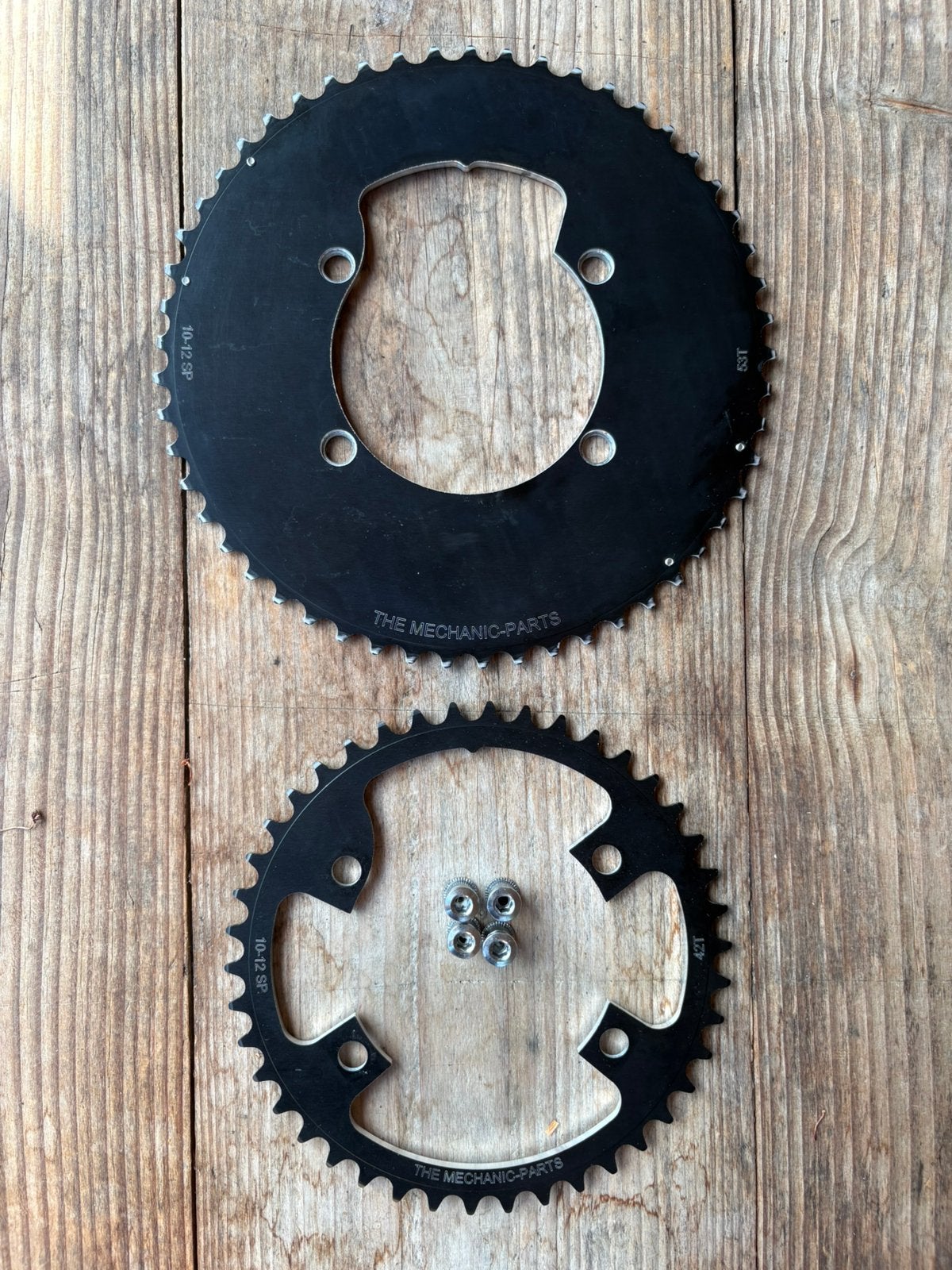 The Mechanic Parts aero kettingbladen | 53t & 42t, Fietsen en Brommers, Fietsonderdelen, Ophalen of Verzenden, Zo goed als nieuw