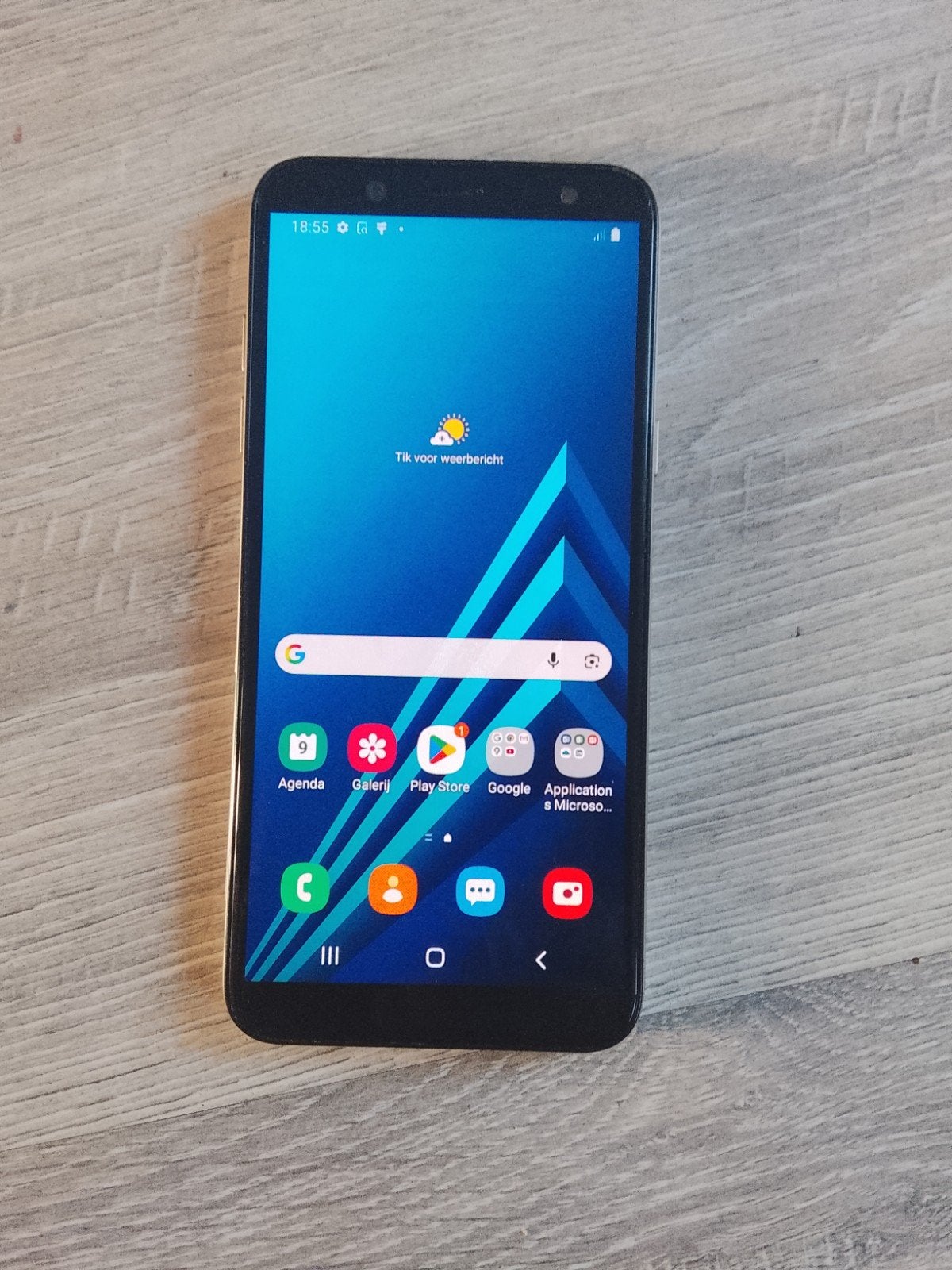 Te koop:goedwerkende Samsung Galaxy A6 met oplader ., 32 GB, Ophalen, Zwart, Galaxy A