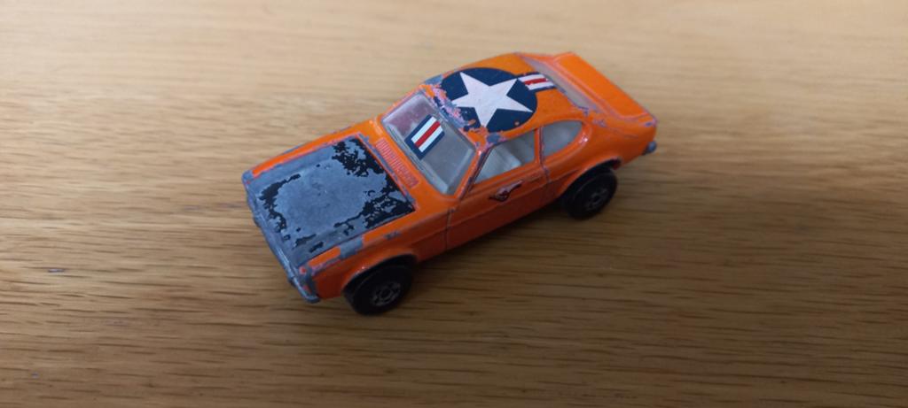 Matchbox Ford Capri (1970) - Vintage Speelgoedauto, Ophalen of Verzenden, Gebruikt, Overige typen
