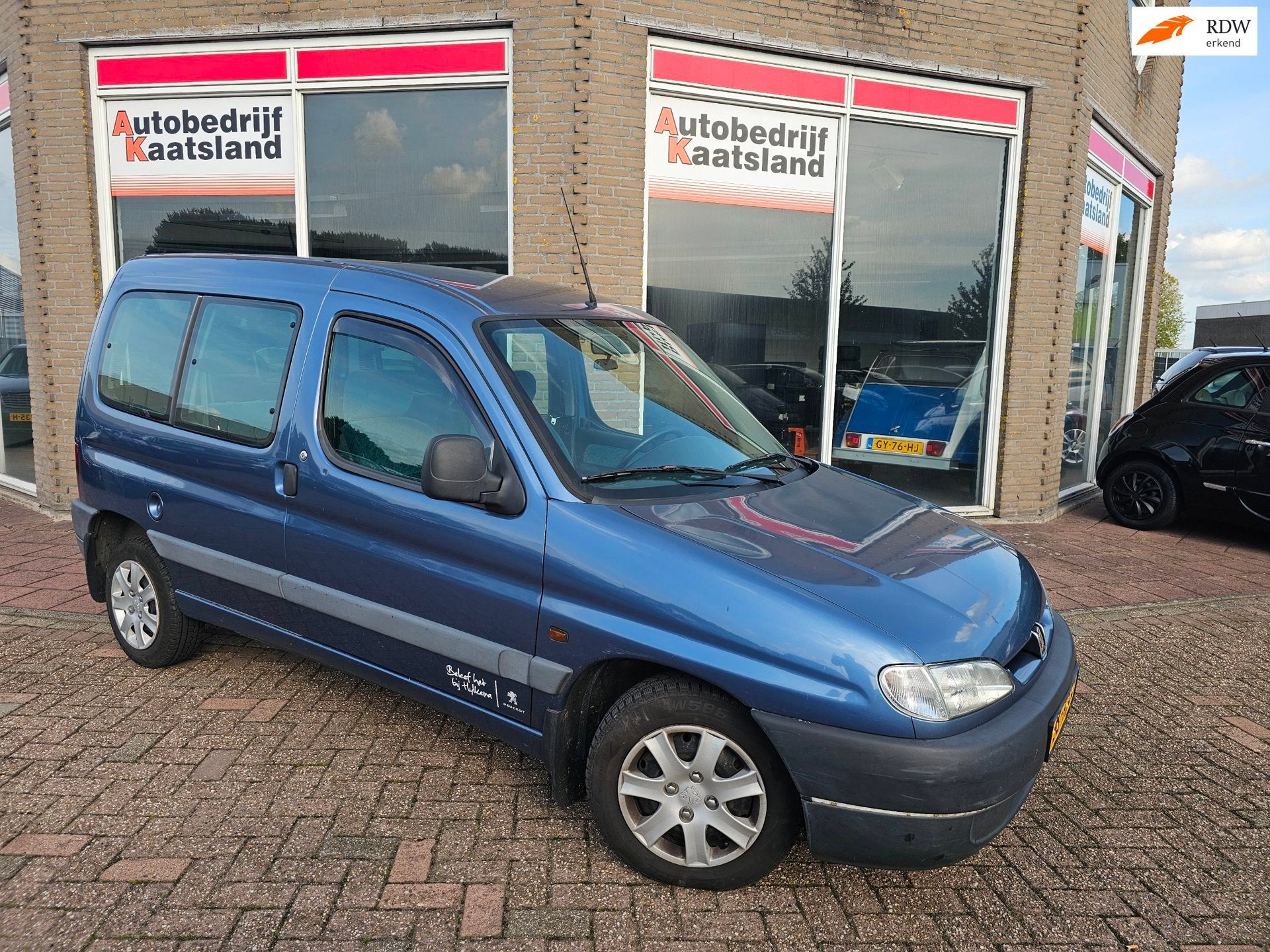 Peugeot Partner 1.4 170C Break - Schuifdeur -, Auto's, Stof, Zwart, 4 cilinders, Blauw