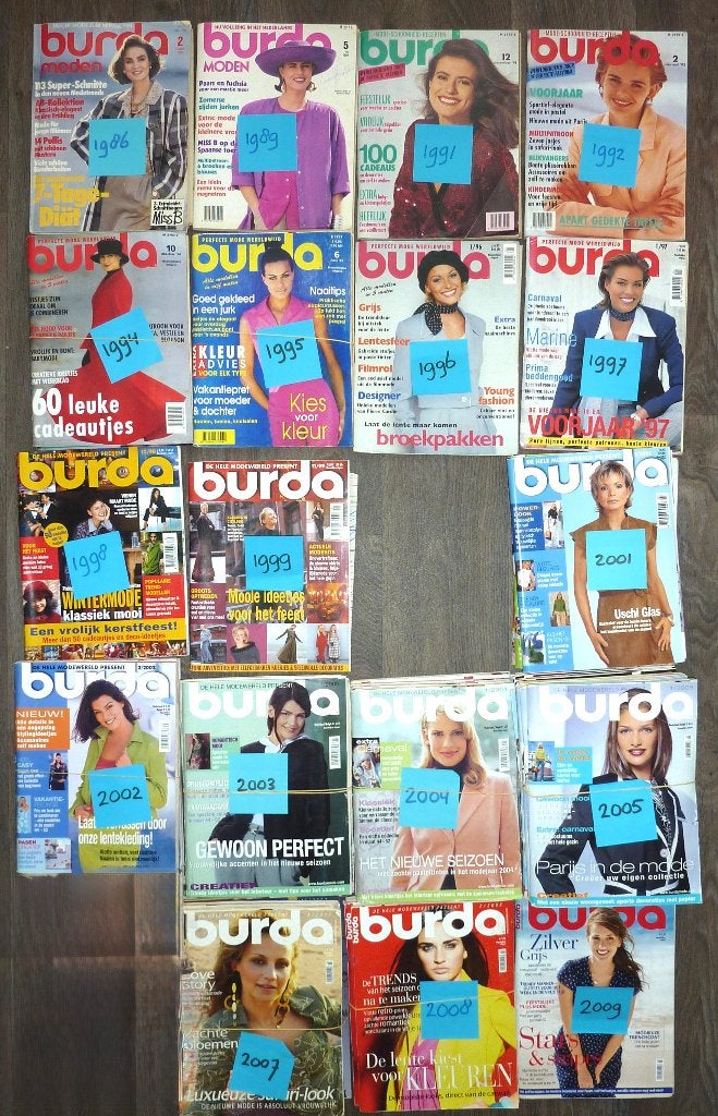 BURDA 1986-2009, Hobby en Vrije tijd, Ophalen, Overige typen, Vrouw, Burda