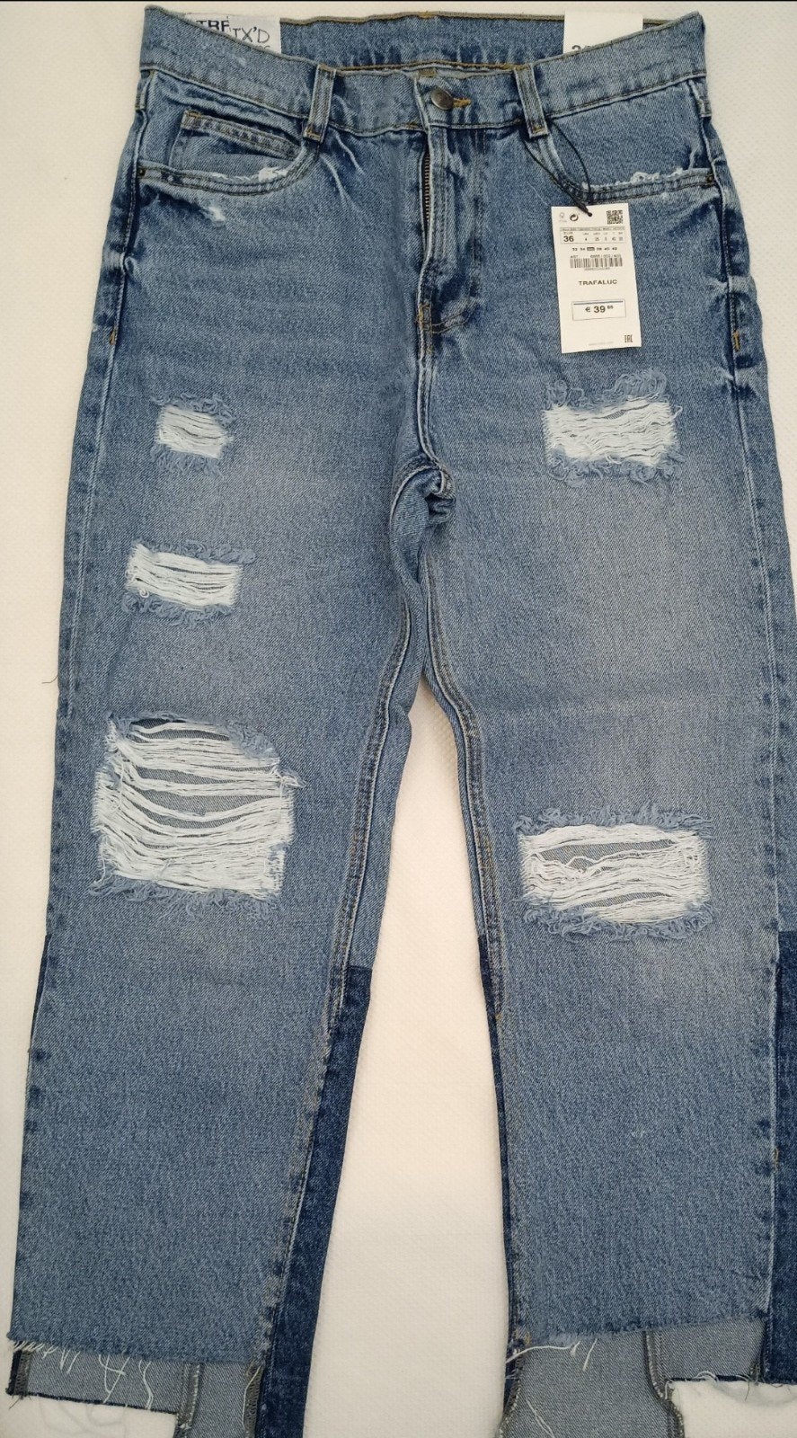 Zara Trafaluc gescheurde jeans - maat 36, Nieuw, Zara Trafaluc, W28 - W29 (confectie 36), Verzenden