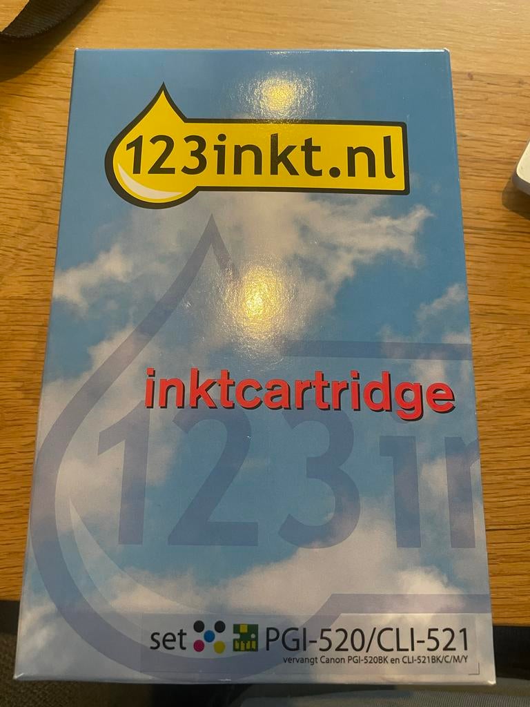 123inkt inktcartridge set PGI-520/CLI-521, Ophalen of Verzenden, Nieuw, Cartridge