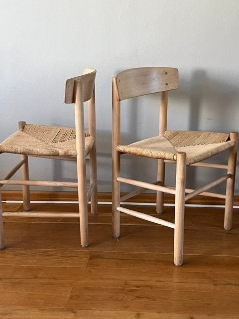 Børge mogensen chair j39, Huis en Inrichting, Stoelen, Gebruikt, Twee, Bruin, Borge Mogenson