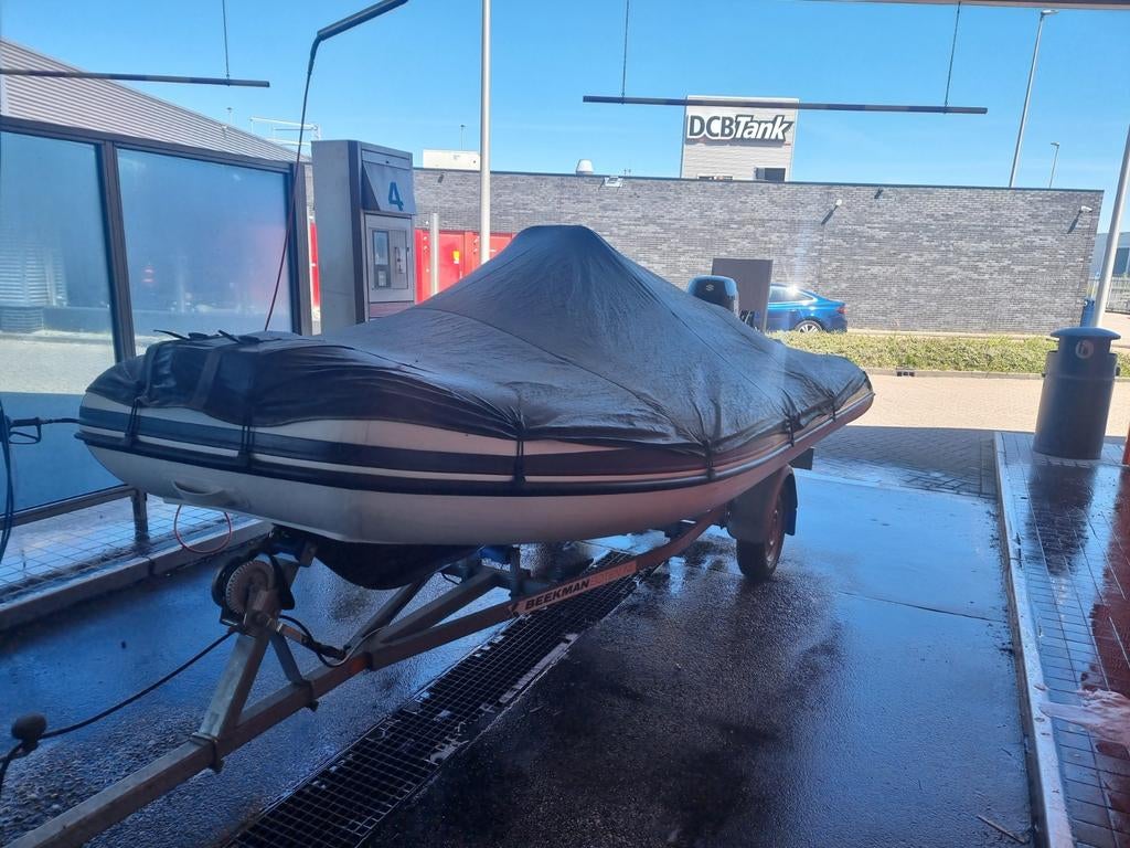 Grand Golden Line 420 de luxe 40pk met trailer bj 2021, Watersport en Boten, Zo goed als nieuw, Benzine, Minder dan 70 pk, Overige materialen