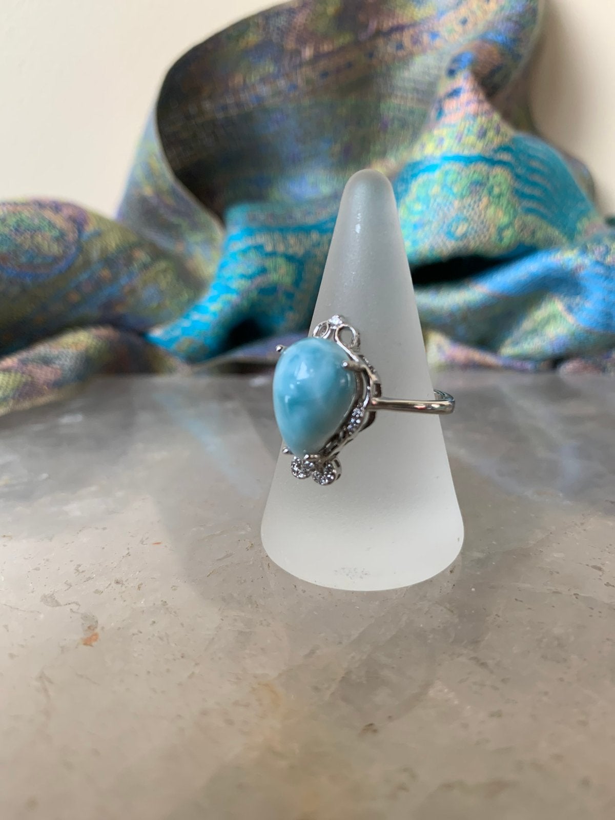 Larimar beschermt geluk intuïtie vertrouwen transformatie, 18 tot 19, Blauw, Magnolia11, Nieuw