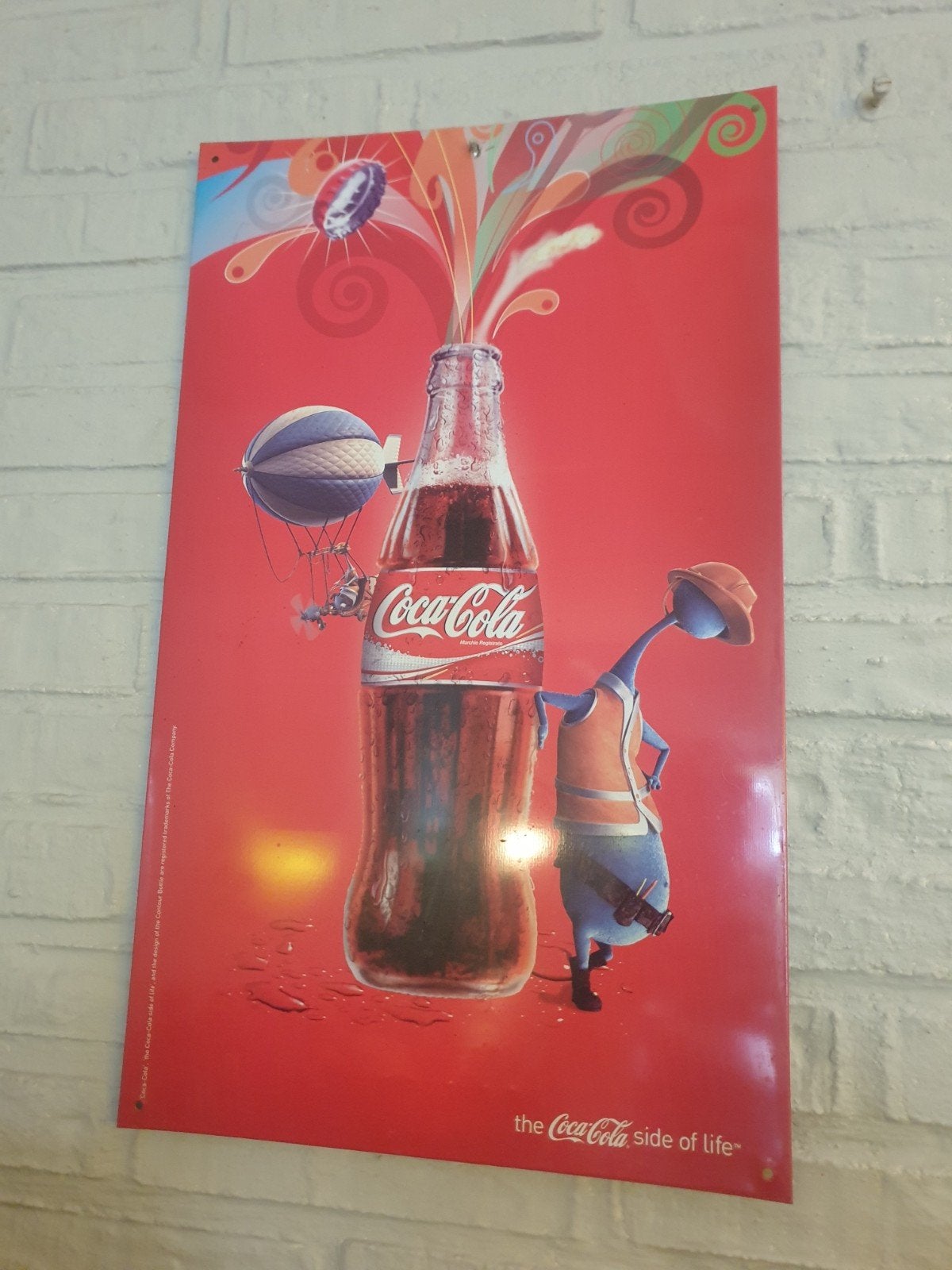 Reclame bord wandbord, Verzamelen, Ophalen, Reclamebord