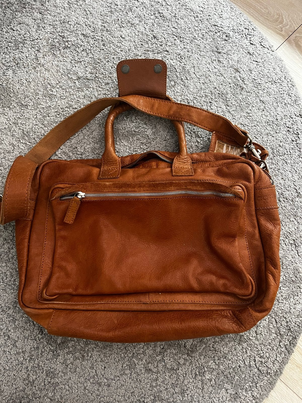 Cowboysbag Leren Tas - Goede Staat, Sieraden, Tassen en Uiterlijk, Ophalen of Verzenden, Gebruikt, Bruin, Leer