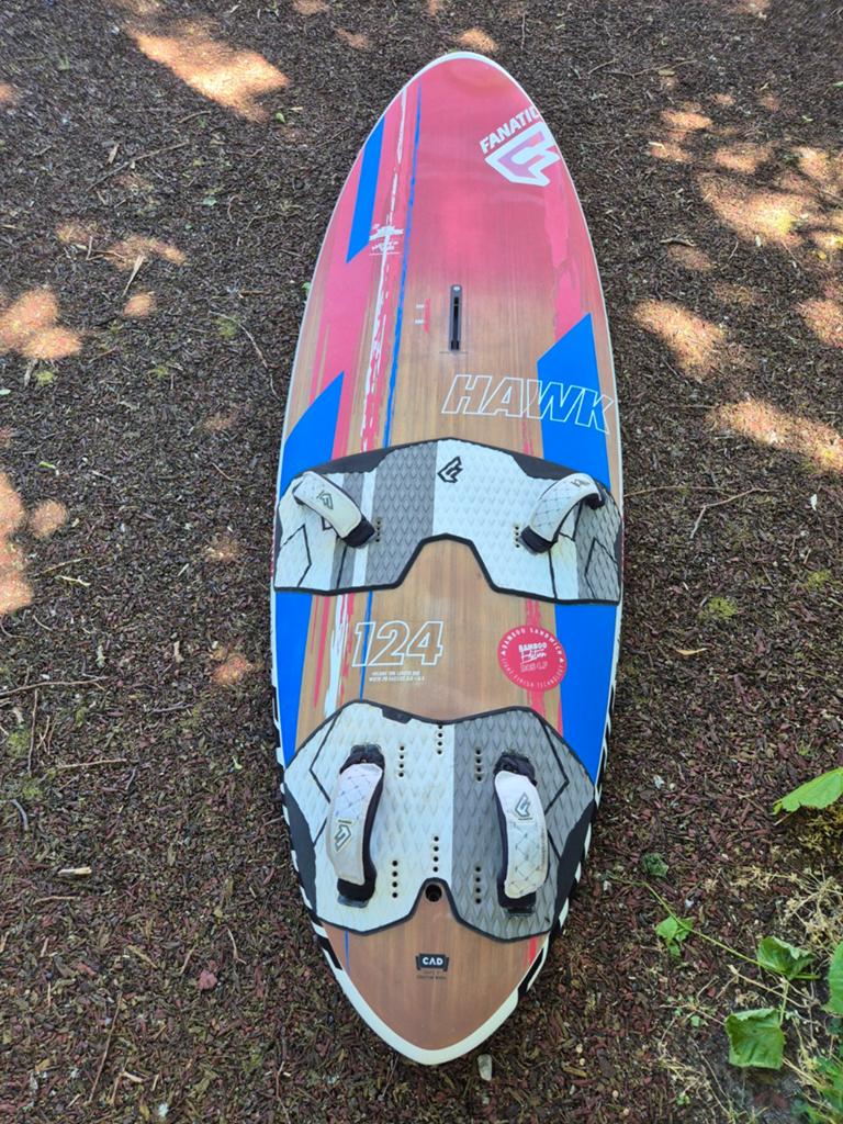Fanatic Hawk 124L Freeride/Freerace Board - Bamboo Light, Watersport en Boten, Windsurfen, Ophalen, Gebruikt, Minder dan 250 cm
