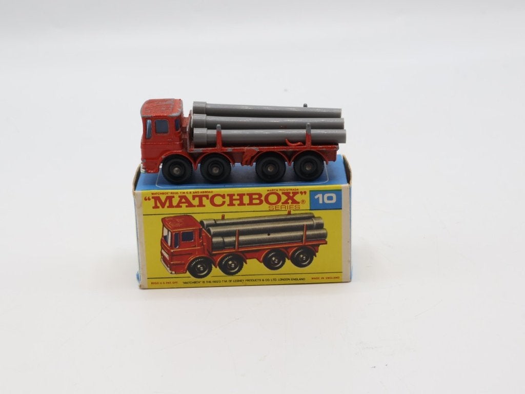 Vintage Matchbox | Model 10 | Pipe Truck, Gebruikt, ., Ophalen of Verzenden, .