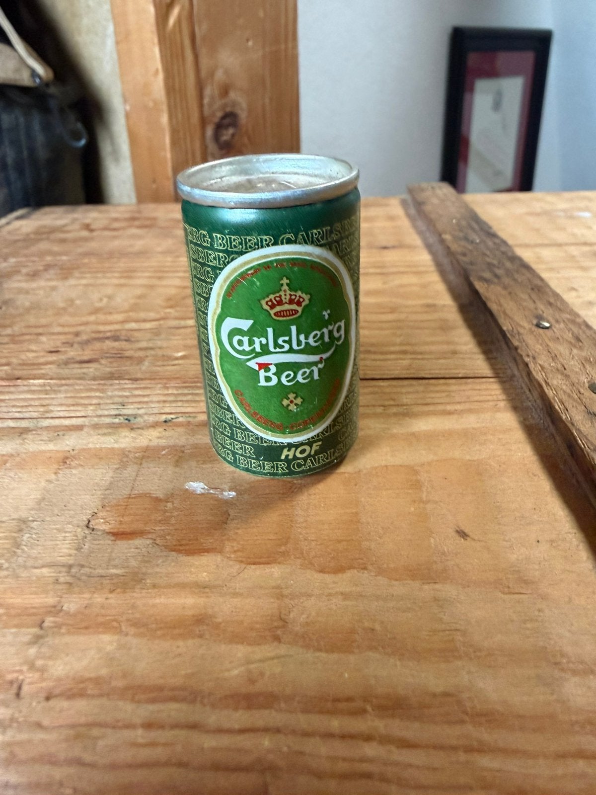 Reclame blikje carlsberg beer, Verzamelen, Ophalen of Verzenden, Zo goed als nieuw, Overige typen, Overige merken