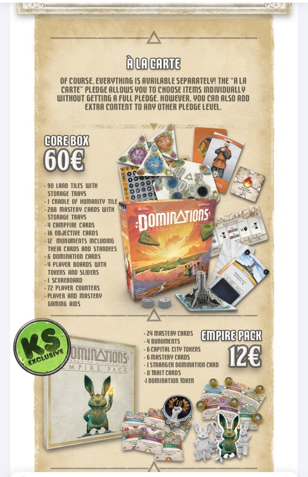 Dominations special Edition incl. KS Exclusive, Een of twee spelers, Ophalen of Verzenden, Zo goed als nieuw