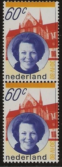 Nederland 1200 paartje v inhuldiging., Verzenden, Postfris