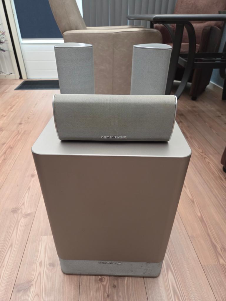 Harman Kardon speaker set, Ophalen, Gebruikt, Minder dan 60 watt, Overige merken