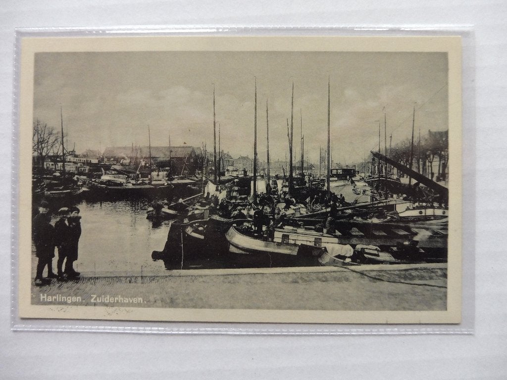 Briefkaart/Ansichtkaart-Harlingen – Zuiderhaven -1940/1960, Verzenden, 1940 tot 1960, Ongelopen, Friesland