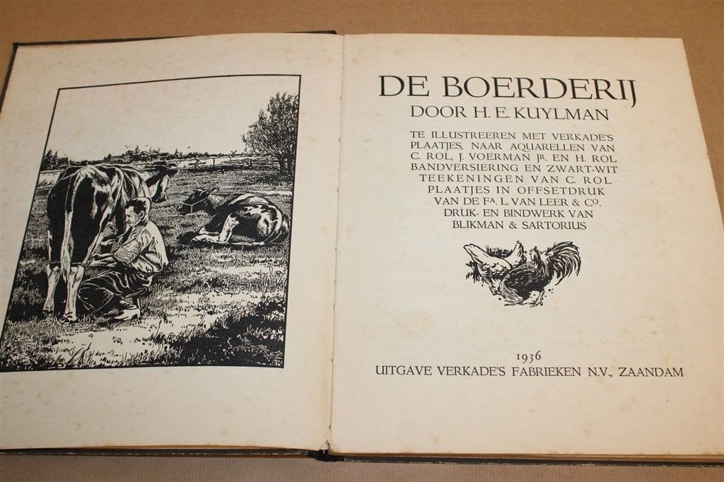 De Boerderij — Compleet Verkade Album 1936, Kuylman, Ophalen of Verzenden, Gelezen