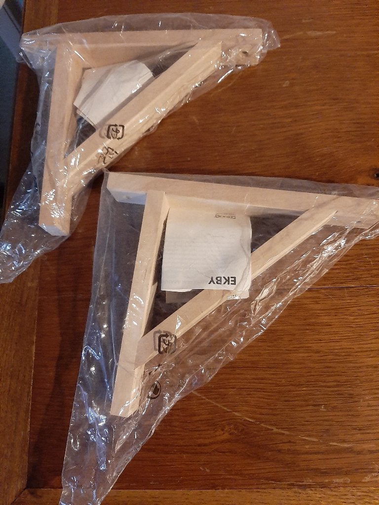 IKEA EKBY Plankdragers - Nieuw in verpakking, Ophalen of Verzenden, Nieuw