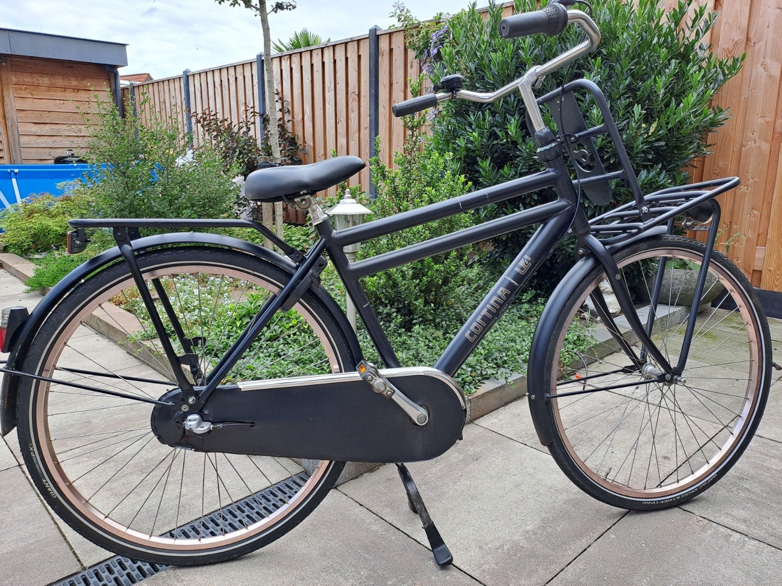 Cortina u4 transportfiets 28inch 3-versnellingen, Terugtraprem, Gebruikt, Versnellingen, 49 tot 53 cm