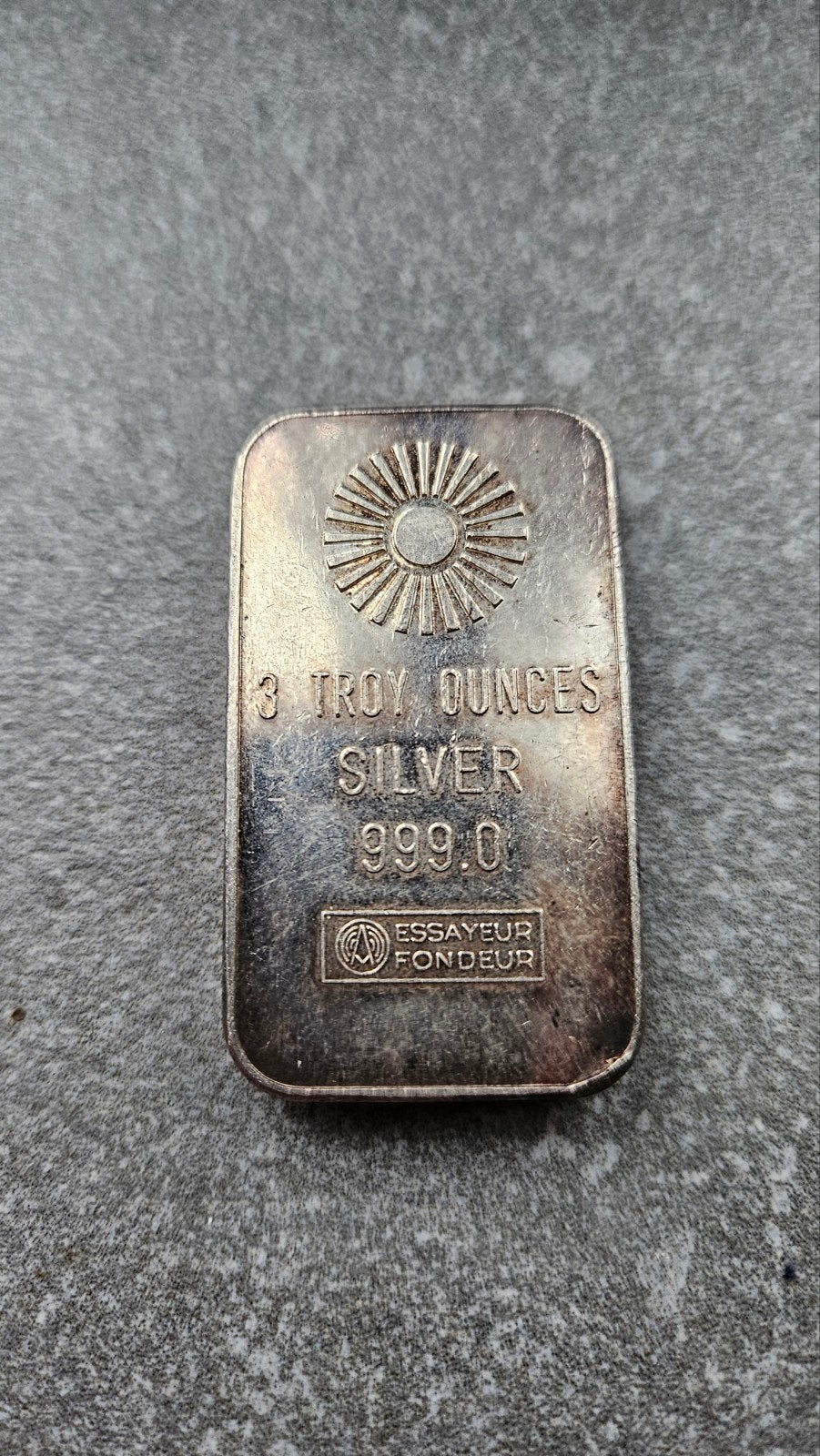 3 ounce argor baartje, Ophalen of Verzenden, Zilver