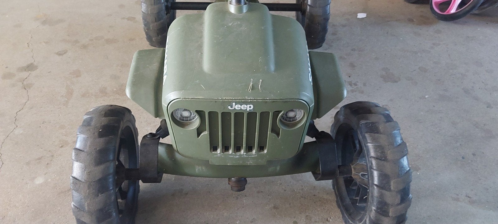 Jeep Sahara skelter - Groen, Ophalen, Gebruikt, Trapvoertuig