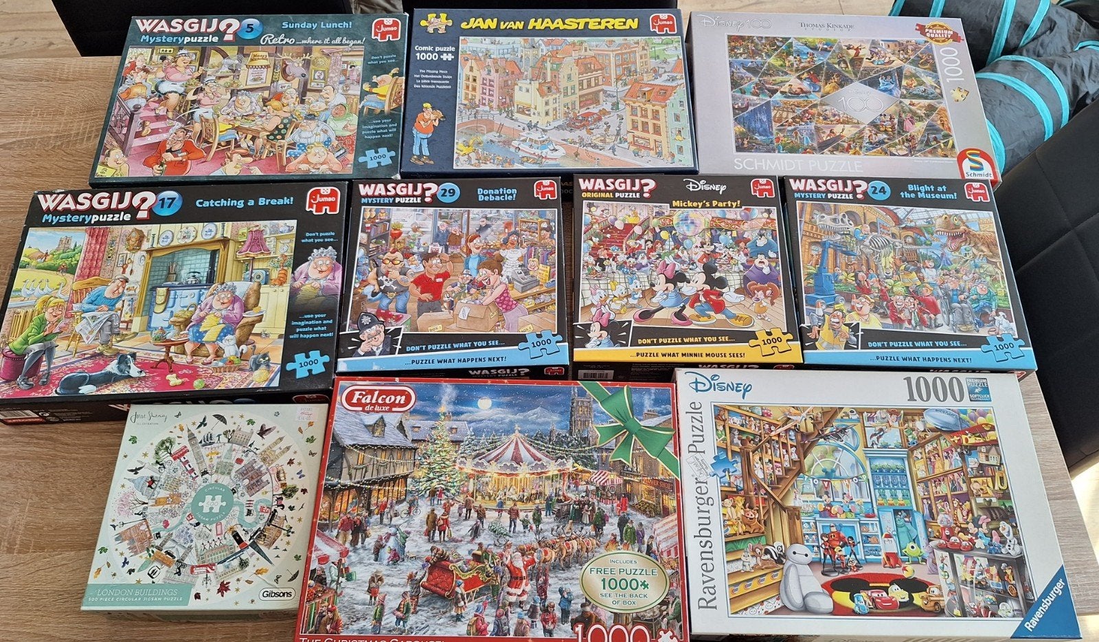 Grote collectie legpuzzels, Ophalen of Verzenden, 500 t/m 1500 stukjes, Zo goed als nieuw