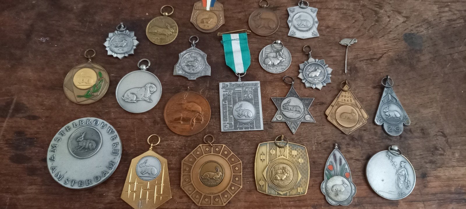 Konijnenfokkerij medailles, Ophalen of Verzenden