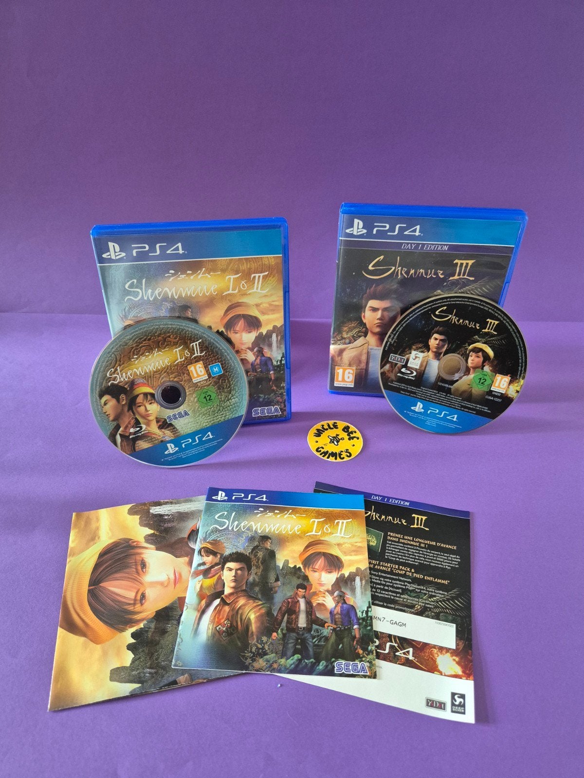 Shenmue I & II en Shenmue III Day 1 Edition, Spelcomputers en Games, Games | Sony PlayStation 4, Support@sega.co.uk, Verzenden