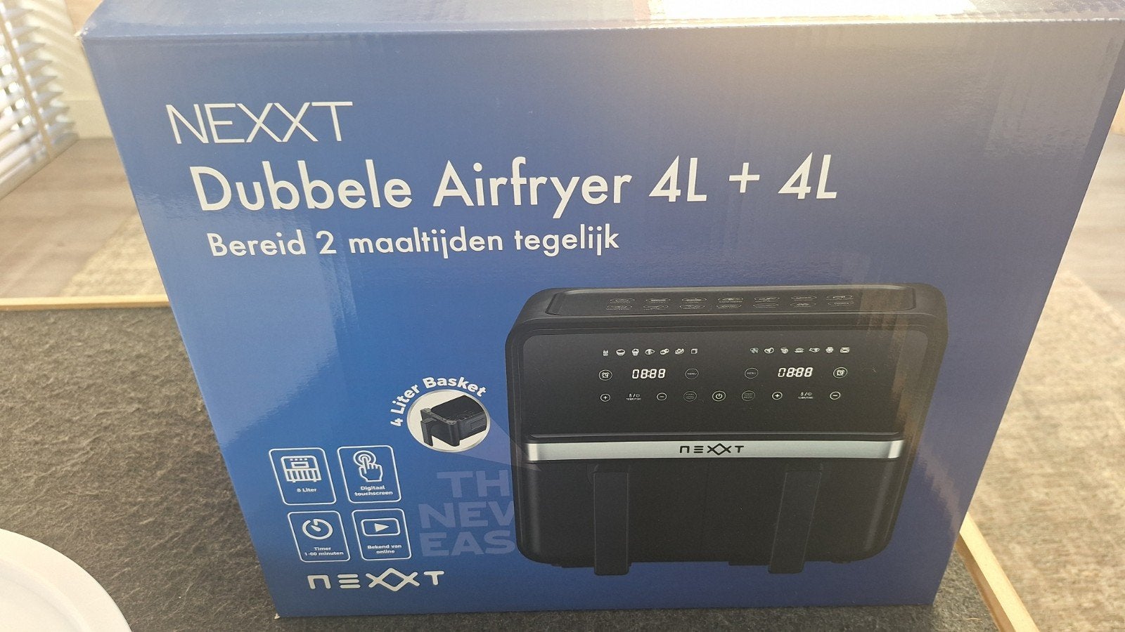 dubbele airfryer 4L +4L, nieuw niet gebruikt, Ophalen of Verzenden, Nieuw, Airfryer