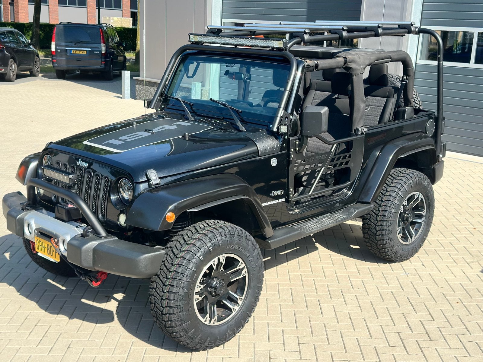‼️JEEP WRANGLER JK 3.6 V6 SAFARI BLACK EDITION SOFT/HARDTOP, Auto's, Jeep, Automaat, Euro 5, Stof, Zwart