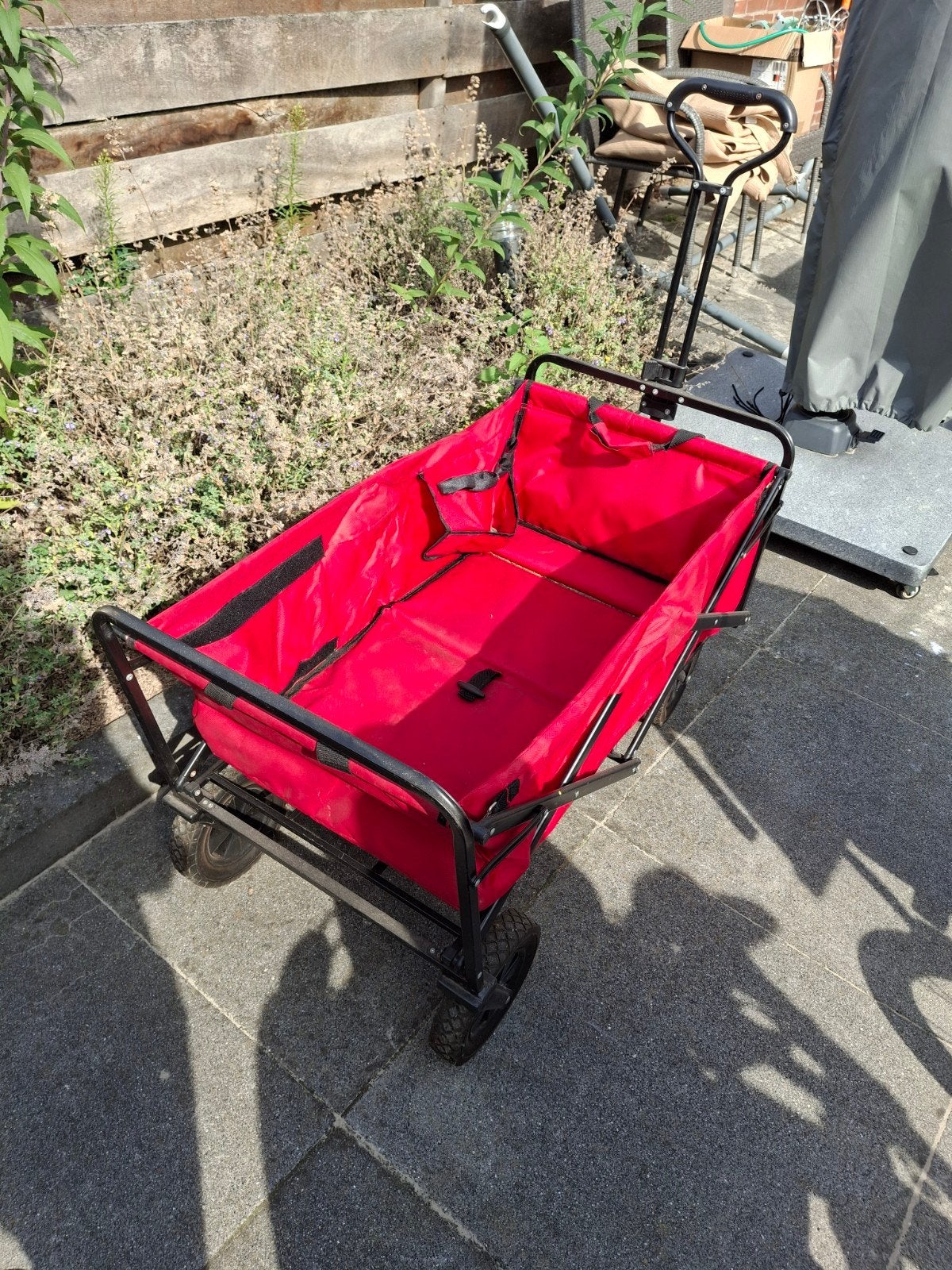 Opvouwbare bolderkar - Rood, Ophalen, Opvouwbaar, Gebruikt
