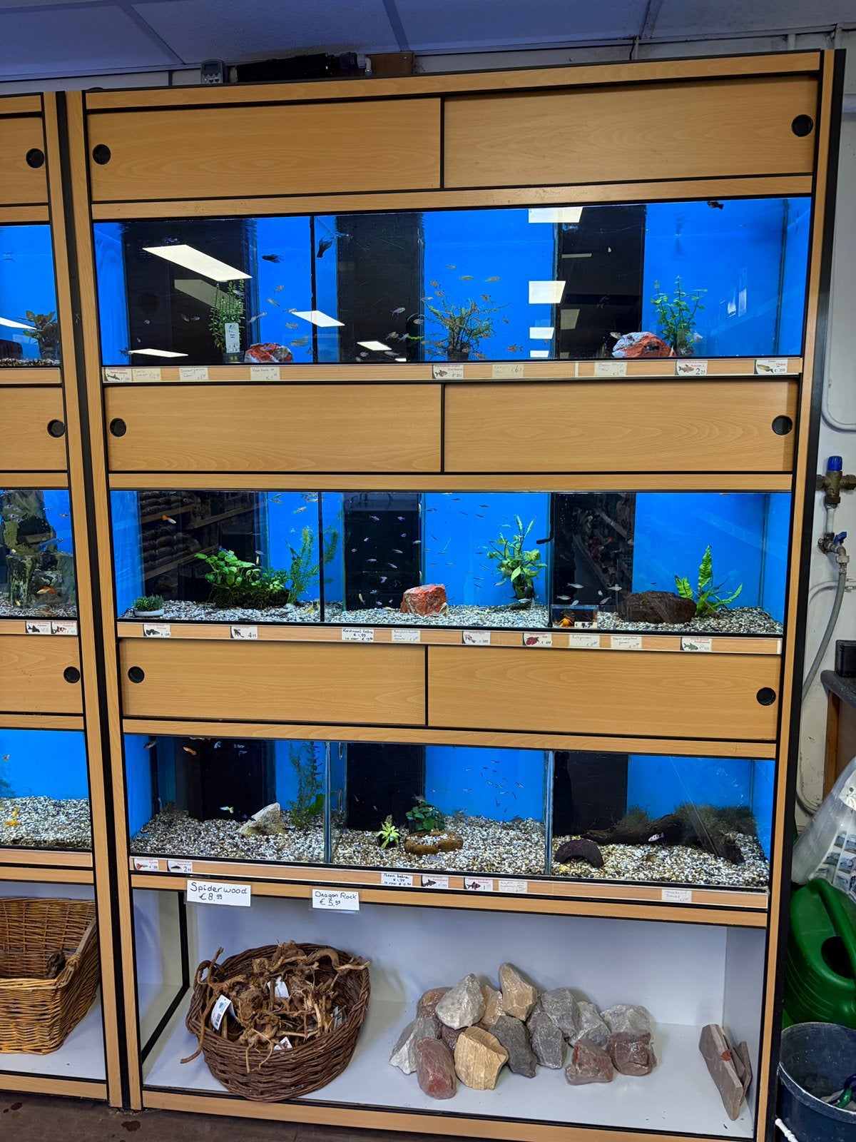 Te koop aquarium stelling, Ophalen, Gebruikt, Verlichting of Verwarming