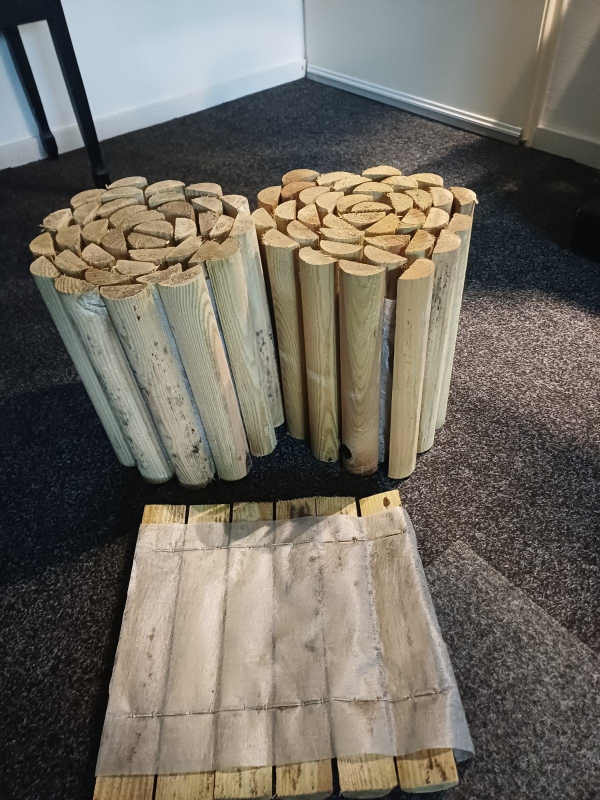 Borderrand op rol. Hout, Tuin en Terras, Ophalen, 100 cm of meer, Nieuw, Overige vormen