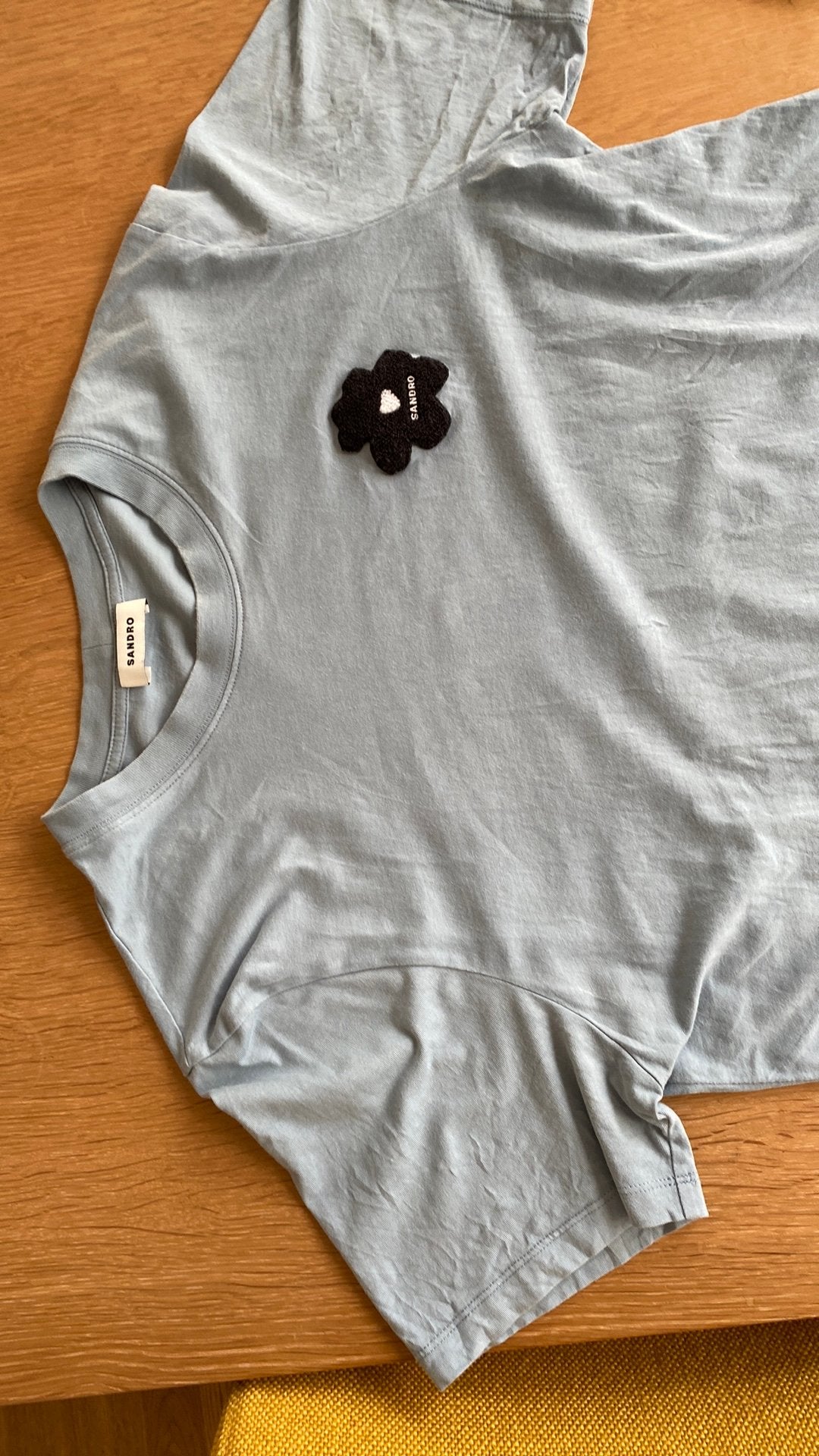 T-shirt van Sandro S, Kleding | Heren, Ophalen of Verzenden, Zo goed als nieuw, Blauw