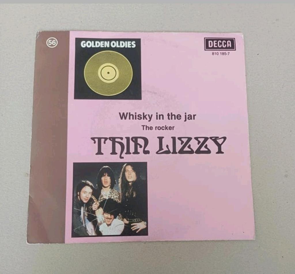 Thin Lizzy  - Whisky On The Jar/The Rocker, Beschermende buitenhoes, Ophalen of Verzenden, Gebruikt, Pop
