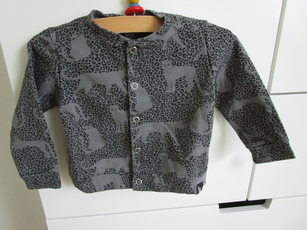 Babystyling maat 68 - vestje met dierenprint, Ophalen of Verzenden, Zo goed als nieuw, Babystyling, Truitje of Vestje