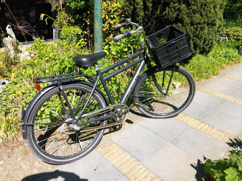 26 inch Cortina jongensfiets met voordrager, Gebruikt, Velgrem, Handrem, Cortina