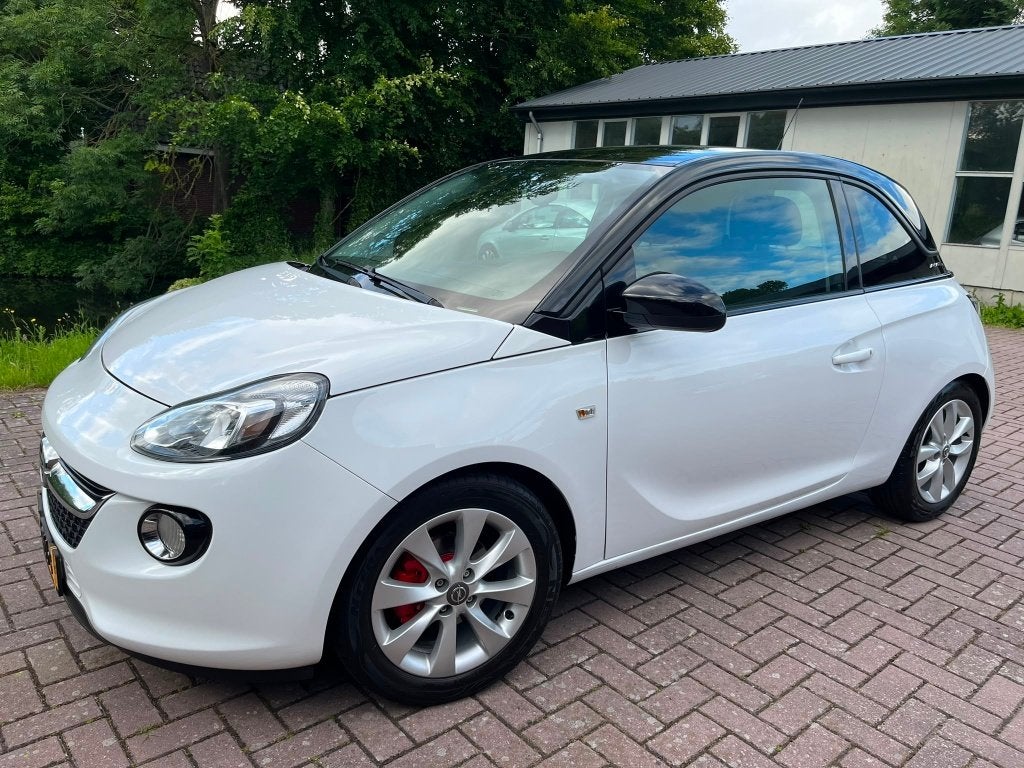 Opel ADAM 1.0 Turbo 90PK Start&stop 2017 Wit, Auto's, Voorwielaandrijving, 40 €/maand, Euro 6, 1041 kg