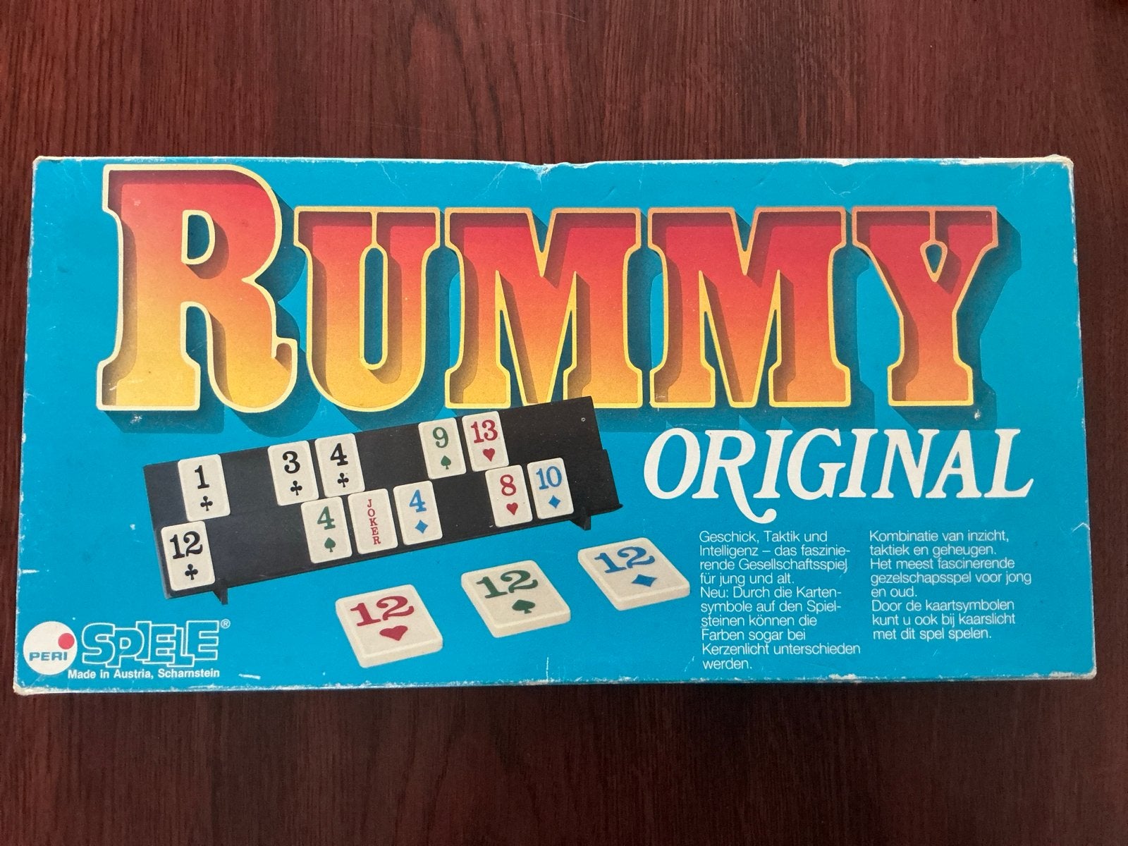 Rummy Original Bordspel, Hobby en Vrije tijd, Gezelschapsspellen | Bordspellen, Drie of vier spelers, Ophalen of Verzenden, Gebruikt