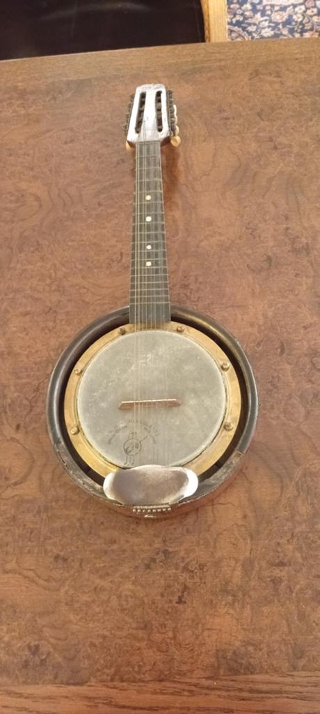 Vintage Banjo Mandoline A.H. Schenkelaars Eindhoven, Ophalen