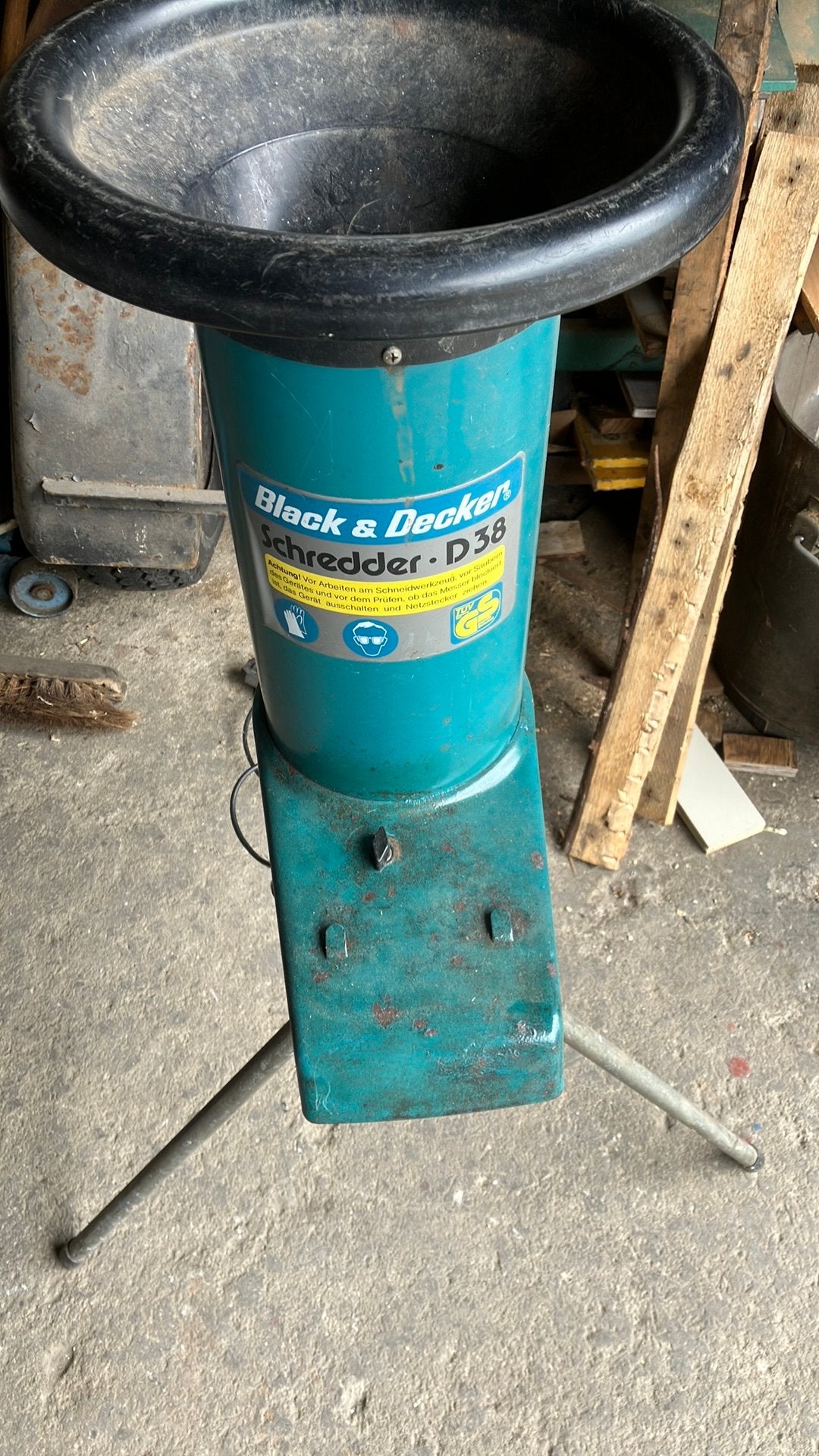 Black en Decker hakselaar schredder D38, Ophalen of Verzenden, Zo goed als nieuw