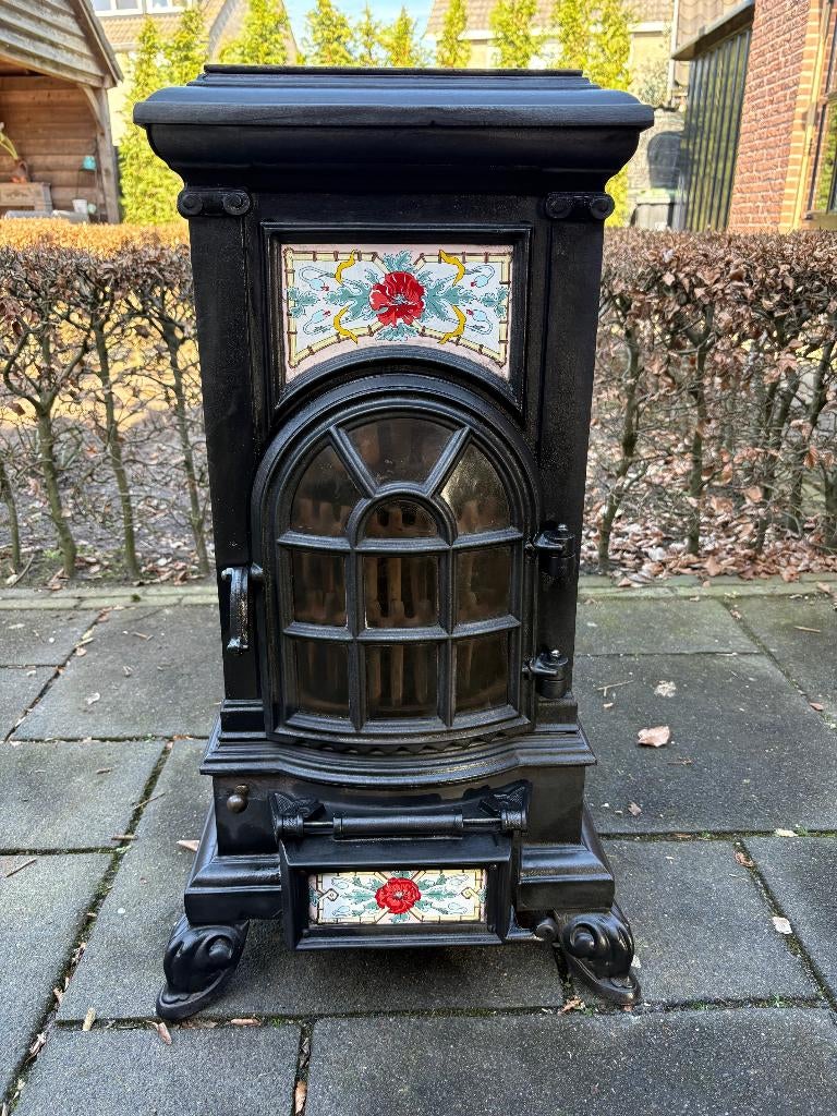 Prachtige Godin hout of kolen kachel in zeer goede staat!!, Ophalen, Overige brandstoffen, Zo goed als nieuw, Vrijstaand